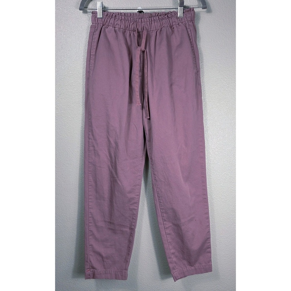 Xirena Drawstring Pants Mauve Pink Cotton Relaxed Tapered Pants Women S